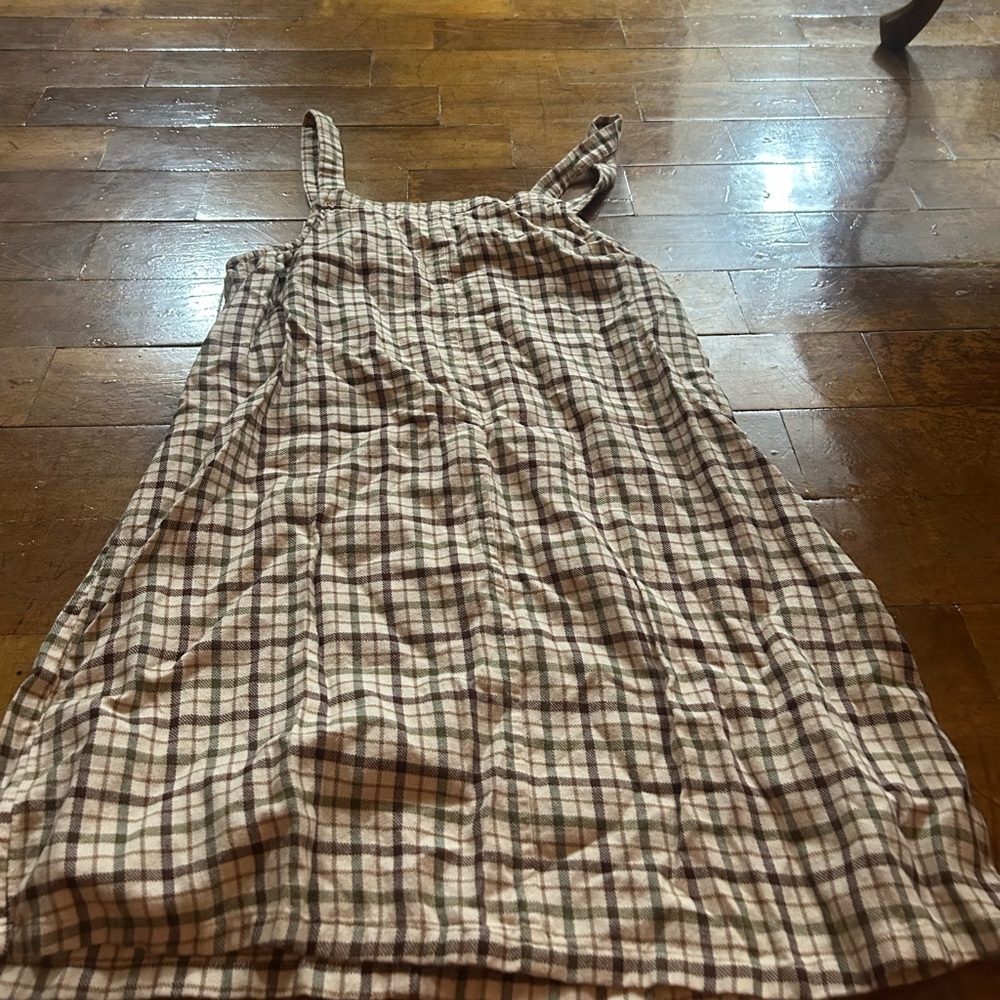 American Eagle Outfitters Checkered Top in Brown and Green